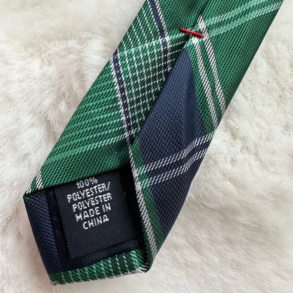 Classic Tommy Hilfiger Tie - Emerald & Navy Plaid, Men’s Formal